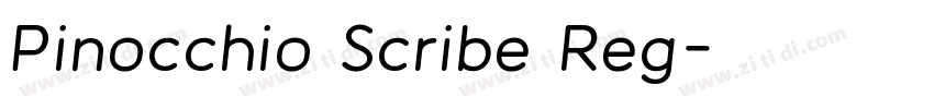 Pinocchio Scribe Reg字体转换 Pinocchio Scribe Reg字体转换